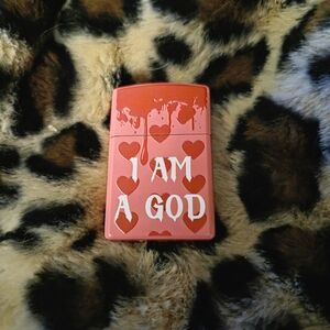 Dolls Kill Pink 'I Am A God' Lighter Case